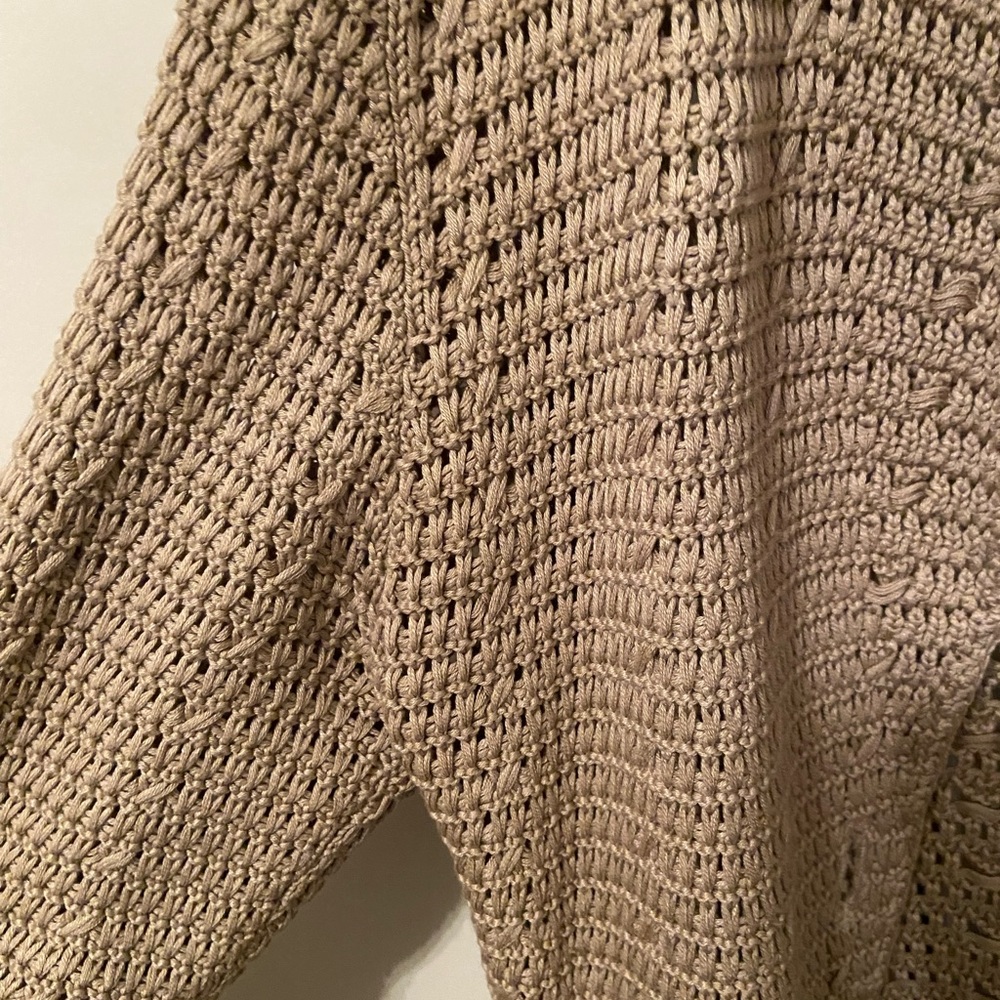 Tan Knit Cardigan - Picture 5 of 6
